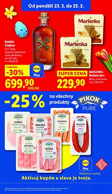 akční leták Lidl 23.3.2026-25.3.2026