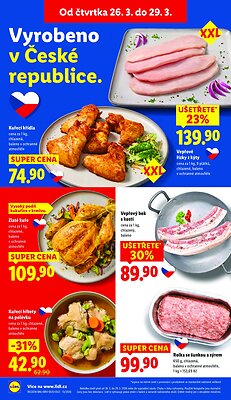 akční leták Lidl 26.3.2026-29.3.2026