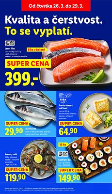 akční leták Lidl 26.3.2026-29.3.2026