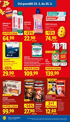 akční leták Lidl 23.3.2026-25.3.2026