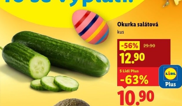 Okurka salátová - hadovka - Lidl akcniletaky.com