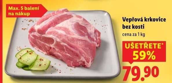 Vepřová krkovice bez kosti