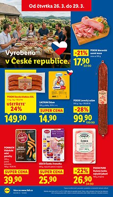 akční leták Lidl 26.3.2026-29.3.2026