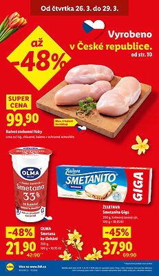 akční leták Lidl 26.3.2026-29.3.2026
