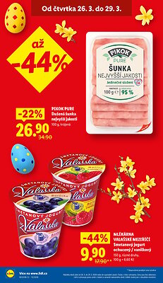 akční leták Lidl 26.3.2026-29.3.2026