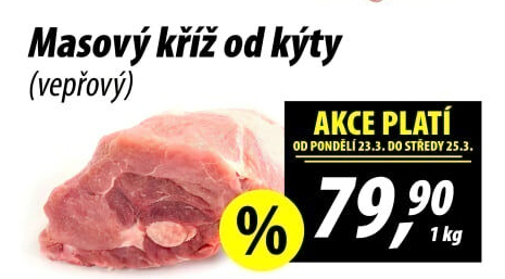 Masový kříž od kýty vepřový