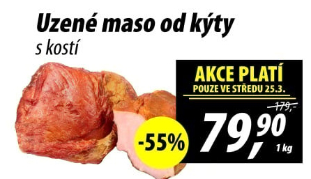 Uzené maso od kýty s kostí