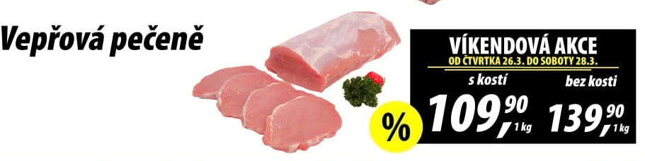 Vepřová pečeně s kostí
