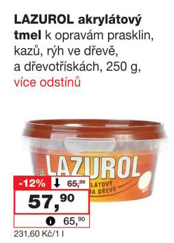 Akrylátový tmelLazurol