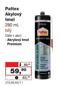 Akrylový tmel Pattex