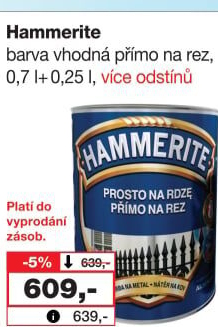 Barva přímo na rez Hammerite