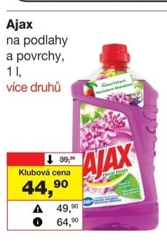 Čistič na podlahy Ajax