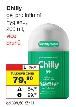 Intimní gel Intima Chilly