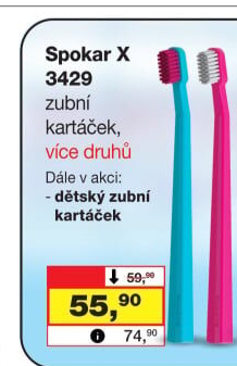 Kartáček na zuby X Spokar