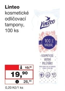 Odličovací tampony Linteo