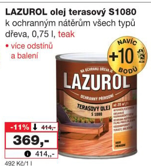 Terasový olej Lazurol