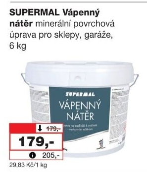 Vápenatý nátěr Supermal
