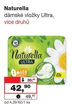 Vložky dámské Ultra Naturella