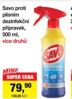 Čistič proti plísním Savo