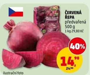 Červená řepa předvařená