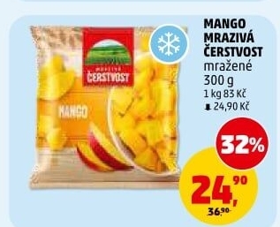 Mango mražené Mrazivá Čerstvost