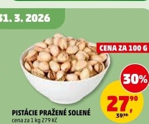 Pražené pistácie