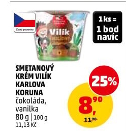 Smetanový dezert Vilík Karlova Koruna