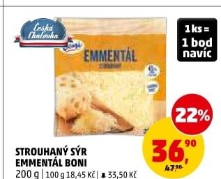 Sýr Ementál strouhaný Boni