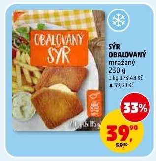 Sýr obalovaný mražený