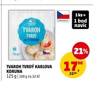 Tvaroh tvrdý Karlova Koruna