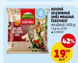 Zeleninová asijská směs mražená Mrazivá Čerstvost