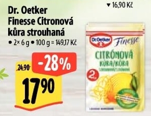 Citronová kůra Finesse Dr. Oetker