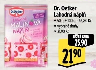 Náplň Dr. Oetker