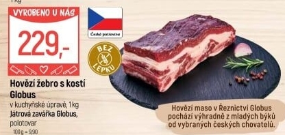 Hovězí žebra s kostí Globus