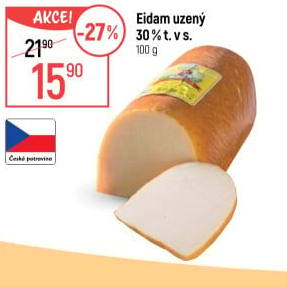 Sýr Eidam uzený 30% Lacrum