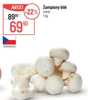 Žampiony bílé