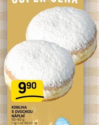Kobliha s ovocnou náplní
