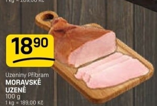 Moravské uzené zlatéPříbramská uzenina