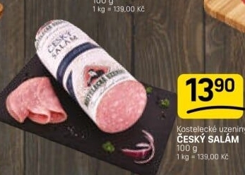 Salám český Kostelecké uzeniny
