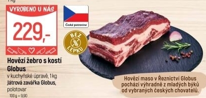 Hovězí žebra s kostí Globus