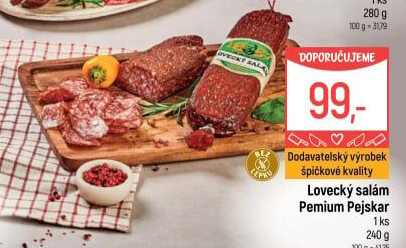 Lovecký salám premium Pejskar