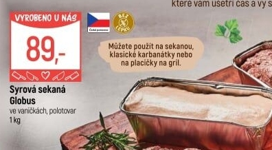 Sekaná syrová Globus