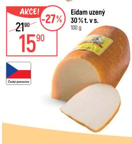 Sýr Eidam uzený 30% Lacrum