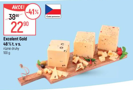 Sýr Excelent Gold 48%