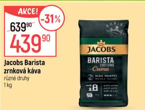 Zrnková káva Barista Crema Jacobs