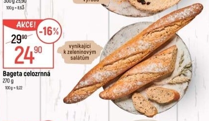 Bageta celozrnná