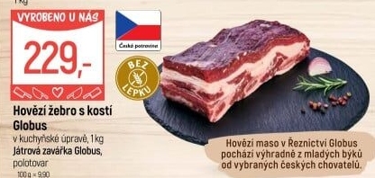 Hovězí žebra s kostí Globus