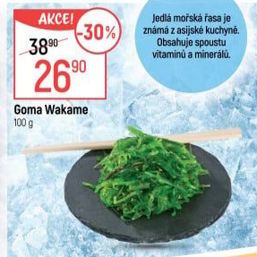 Mořské řasy Goma Wakame