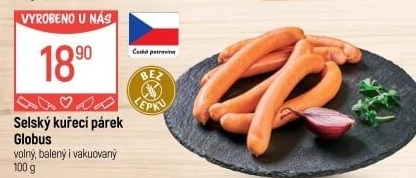 Párky kuřecí Selské Globus