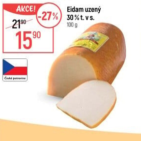 Sýr Eidam uzený 30% Lacrum